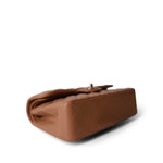 CHANEL Caramel 22S Caramel Lambskin Quilted Classic Flap Small Light Gold Hardware - Redeluxe