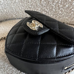 CHANEL Clutch 22S CC In Love Black Lambskin Quilted Small (Clutch on Chain) Heart Bag LGHW - Redeluxe