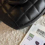 CHANEL Clutch 22S CC In Love Black Lambskin Quilted Small (Clutch on Chain) Heart Bag LGHW - Redeluxe