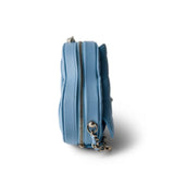 CHANEL Clutch Blue 22S CC In Love Blue Lambskin Quilted Small (Clutch on Chain) Heart Bag LGHW - Redeluxe