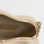 CHANEL Clutch Gold 22S CC In Love Metallic Gold Lambskin Quilted Small (Clutch on Chain) Heart Bag LGHW - Redeluxe