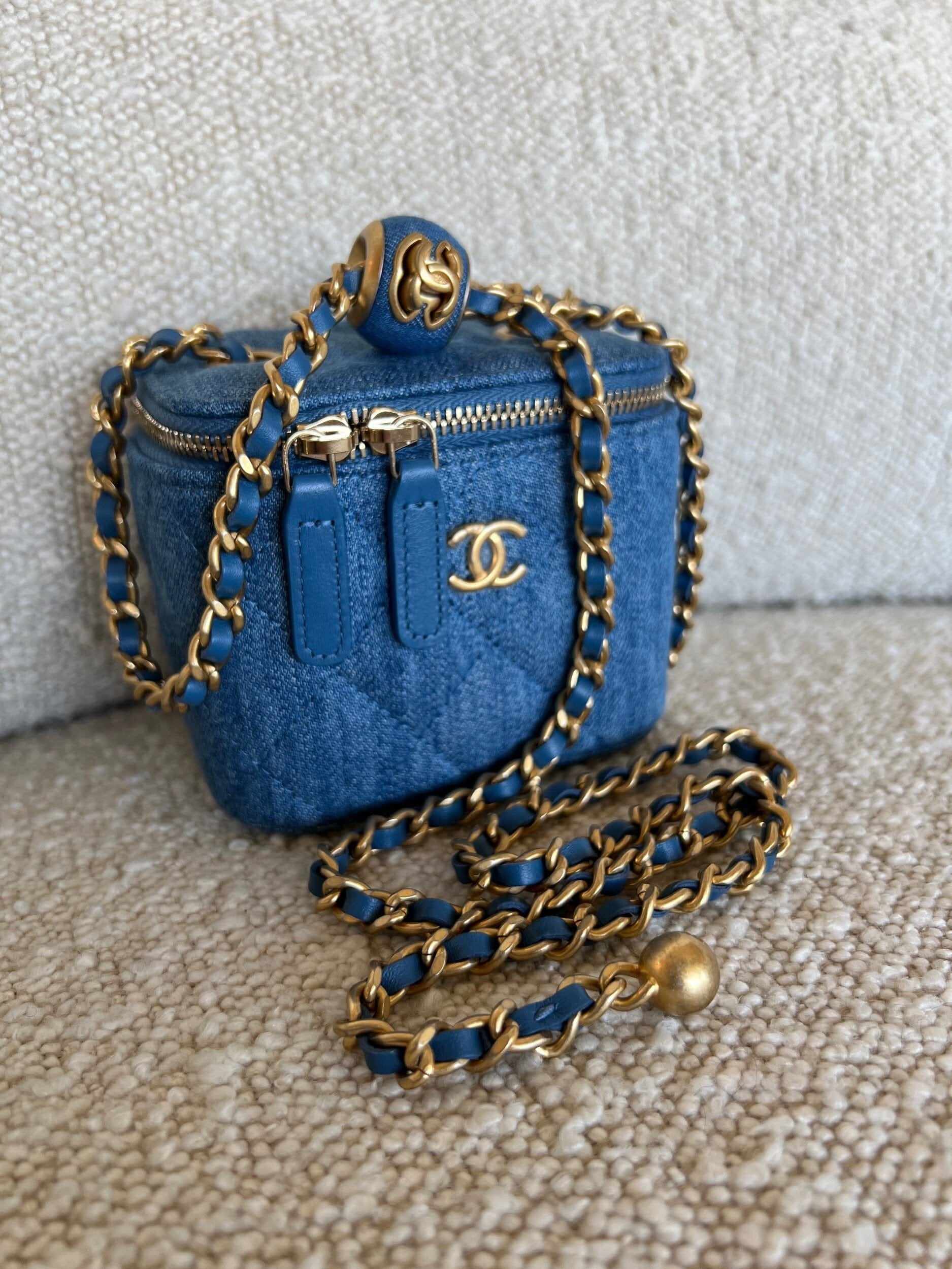 22C Micro Denim Vanity Pearl Crush – REDELUXE