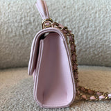 CHANEL Cosmetic Cases 22P Light Pink Lambskin Quilted Micro Vanity w/ Top Handle - Redeluxe