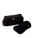 CHANEL Cosmetic Cases Black 22P CC Travel Pouch With Sleep Mask - Redeluxe