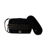 CHANEL Cosmetic Cases Black 22P CC Travel Pouch With Sleep Mask - Redeluxe