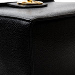CHANEL Cosmetic Cases Black Chanel Vintage Black Vanity Case Caviar GHW - Redeluxe