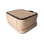 CHANEL Cosmetic Cases Vanity Case / Beige Beige / Black Caviar Quilted Filigree Vanity Case Large Light Gold Hardware - Redeluxe