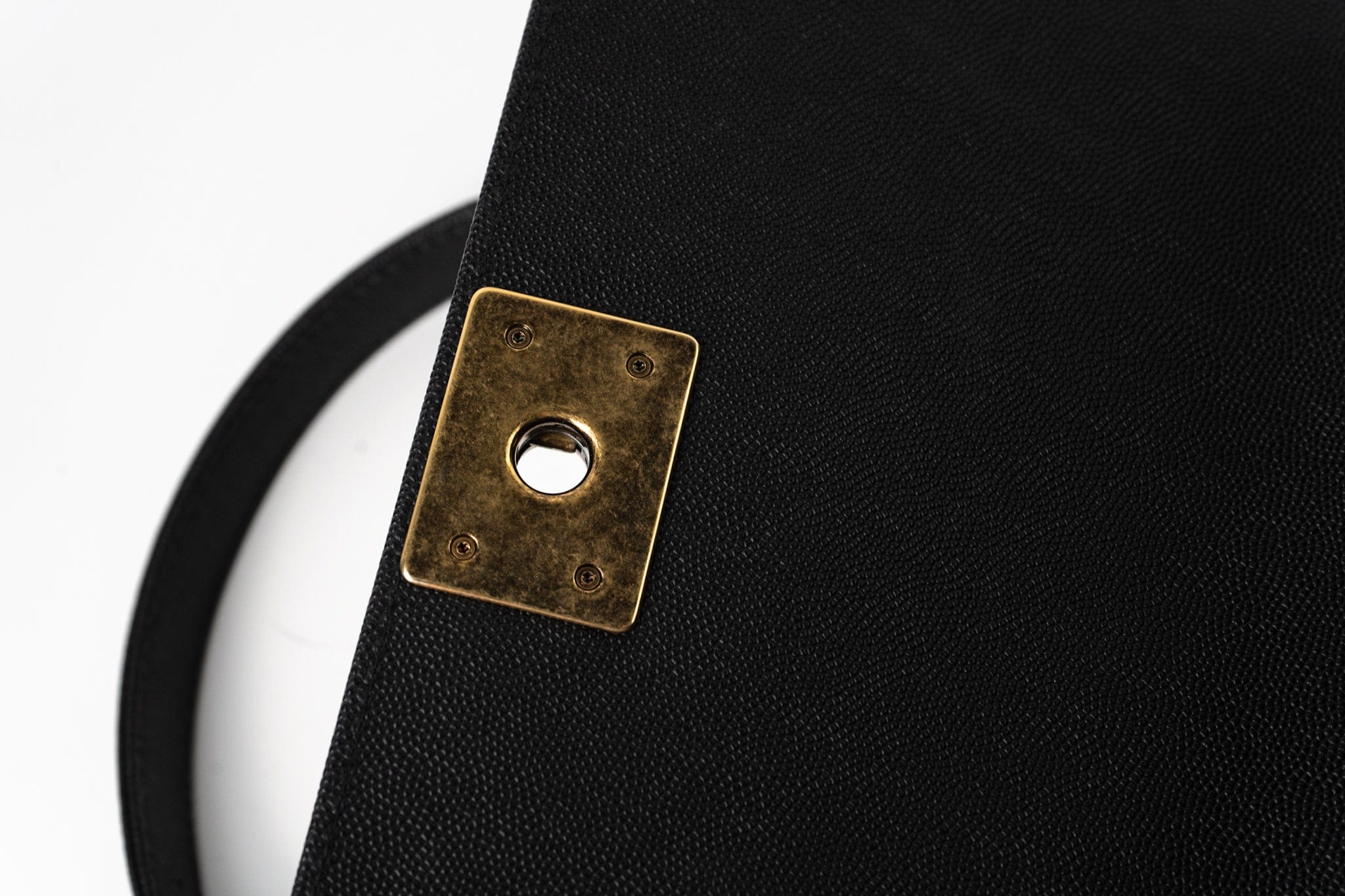 CHANEL Crossbody Black Caviar Chevron Boy Bag Medium Entwined Leather Aged Gold Hardware - Redeluxe