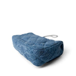 CHANEL Crossbody Single flap Blue Denim Quilted Camelia Mini Flap Aged Silver Hardware - Redeluxe