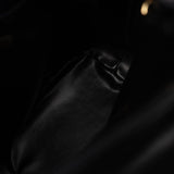 CHANEL Crossbody Vintage Black Lambskin Drawstring Cross Body Bag Gold Hardware - Redeluxe