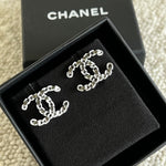 CHANEL Earrings Classic CC Ruthenium Earring - Redeluxe