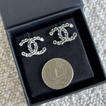 CHANEL Earrings Classic CC Ruthenium Earring - Redeluxe