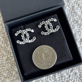 CHANEL Earrings Classic CC Ruthenium Earring - Redeluxe