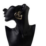 CHANEL Earrings Gold 22P CC Heart Earrings Light Gold - Redeluxe