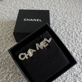 CHANEL Earrings Gold Cha-Nel Earrings - Redeluxe