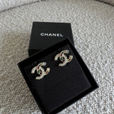 CHANEL Earrings Gold Chanel CC Multicolor/Pearly Earrings - Redeluxe