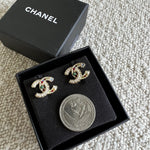 CHANEL Earrings Gold Chanel CC Multicolor/Pearly Earrings - Redeluxe