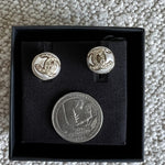 CHANEL Earrings Gold Chanel Round CC Earrings - Redeluxe