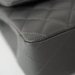 Chanel Grey Caviar Quilted Mini Flap Bag Silver Hardware- Redeluxe