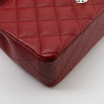 CHANEL Handbag 17B Mini Rectangular Red Caviar Quilted Flap Silver Hardware’s - Redeluxe