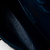 CHANEL Handbag 18S Dark Blue Small Caviar Quilted Classic Double Flap Light Gold Hardware - Redeluxe
