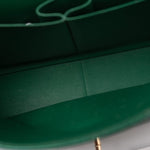 CHANEL Handbag 18S Emerald Green Caviar Quilted Classic Flap Jumbo Light Gold Hardware - Redeluxe