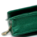 CHANEL Handbag 18S Emerald Green Caviar Quilted Wallet on Chain (WOC) - Redeluxe