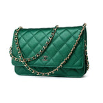 CHANEL Handbag 18S Emerald Green Caviar Quilted Wallet on Chain (WOC) - Redeluxe