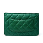CHANEL Handbag 18S Emerald Green Caviar Quilted Wallet on Chain (WOC) - Redeluxe