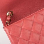 CHANEL Handbag 18S Pink Caviar Quilted Mini Rectangular Flap Light Gold Hardware - Redeluxe