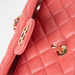 CHANEL Handbag 18S Pink Caviar Quilted Mini Rectangular Flap Light Gold Hardware - Redeluxe