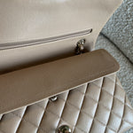 CHANEL Handbag 19B Dark Beige Caviar Quilted Classic Flap Medium LGHW - Redeluxe