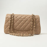 CHANEL Handbag 19B Dark Beige Caviar Quilted Classic Flap Medium LGHW - Redeluxe