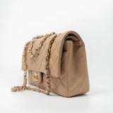 CHANEL Handbag 19B Dark Beige Caviar Quilted Classic Flap Medium LGHW - Redeluxe
