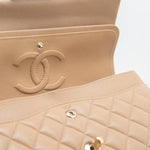 CHANEL Handbag 19B Dark Beige Caviar Quilted Classic Flap Medium LGHW - Redeluxe