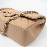 CHANEL Handbag 19B Dark Beige Caviar Quilted Classic Flap Medium LGHW - Redeluxe