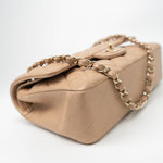 CHANEL Handbag 19B Dark Beige Caviar Quilted Classic Flap Medium LGHW - Redeluxe