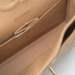 CHANEL Handbag 19B Dark Beige Caviar Quilted Classic Flap Medium LGHW - Redeluxe