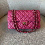 CHANEL Handbag 19C Pink Caviar Quilted Classic Flap Medium LGHW - Redeluxe