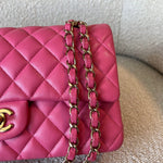 CHANEL Handbag 19C Pink Caviar Quilted Classic Flap Medium LGHW - Redeluxe