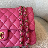 CHANEL Handbag 19C Pink Caviar Quilted Classic Flap Medium LGHW - Redeluxe