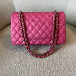 CHANEL Handbag 19C Pink Caviar Quilted Classic Flap Medium LGHW - Redeluxe