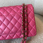CHANEL Handbag 19C Pink Caviar Quilted Classic Flap Medium LGHW - Redeluxe