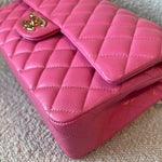 CHANEL Handbag 19C Pink Caviar Quilted Classic Flap Medium LGHW - Redeluxe