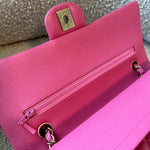 CHANEL Handbag 19C Pink Caviar Quilted Classic Flap Medium LGHW - Redeluxe