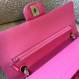 CHANEL Handbag 19C Pink Caviar Quilted Classic Flap Medium LGHW - Redeluxe