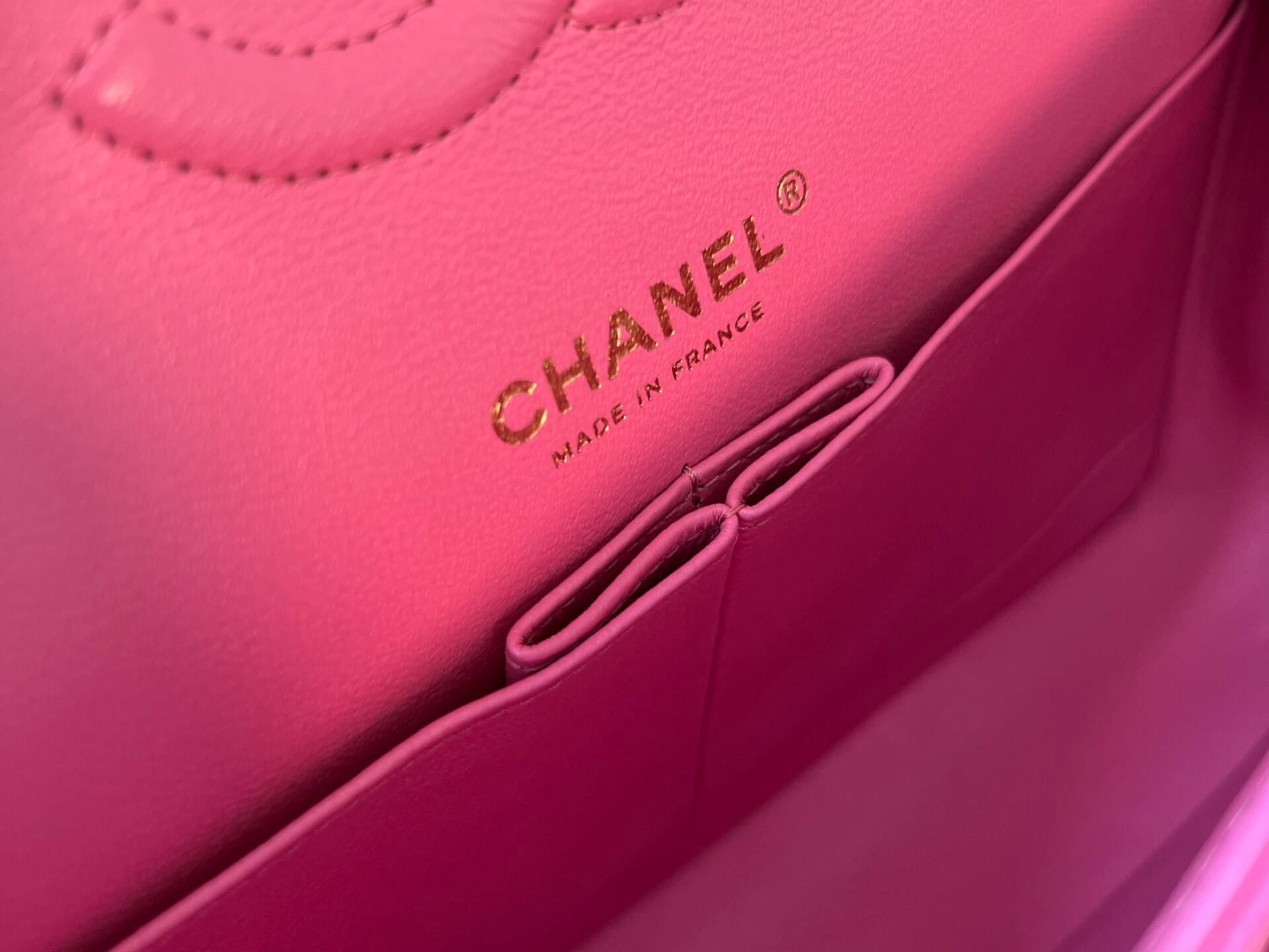 CHANEL Handbag 19C Pink Caviar Quilted Classic Flap Medium LGHW - Redeluxe