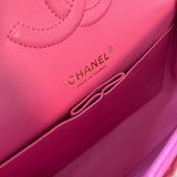 CHANEL Handbag 19C Pink Caviar Quilted Classic Flap Medium LGHW - Redeluxe