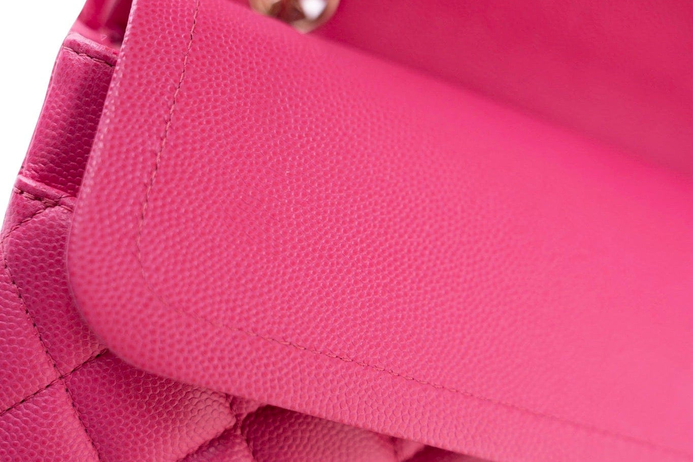 CHANEL Handbag 19C Pink Caviar Quilted Classic Flap Medium LGHW - Redeluxe