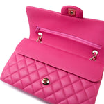 CHANEL Handbag 19C Pink Caviar Quilted Classic Flap Medium LGHW - Redeluxe